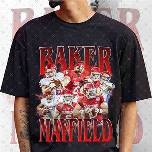 Vintage 90s Baker Mayfield Bootleg Rap Tee, Retro Baker Mayfield Football Shirt